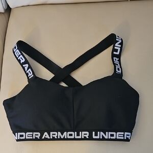 Under Armour Black Sports Bra with Logo Straps